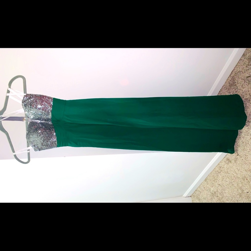 Emerald green formal dress
